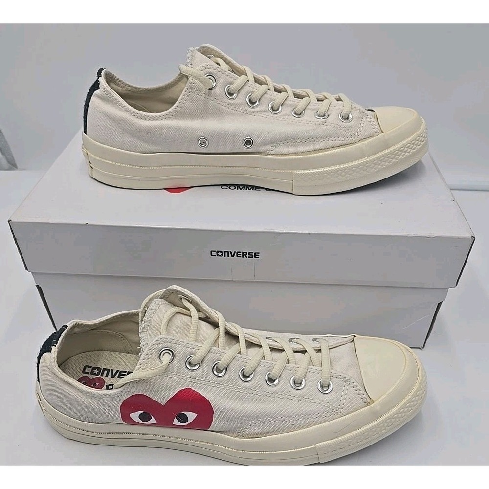 Converse x COMME des GARCONS PLAY Chuck 70 Ox 'White' Size 10